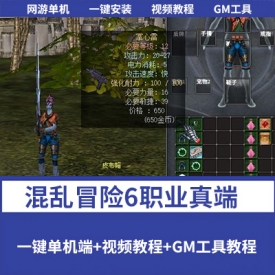 某宝价值238元【混乱冒险6职业真端】一键单机版基本无BUG稳定版